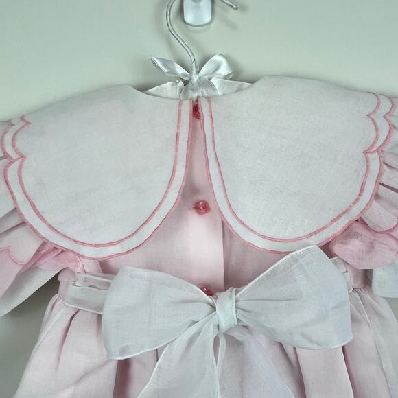 Vintage Narci Stell Pink Ruffle Romper 3T NWT - Picture 9 of 10